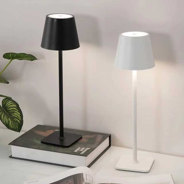 Nordic LED Table Lamp – Rechargeable Touch Dimmable Desk Light for Bedroom, Home, Dining Room & Coffee Shop Decor