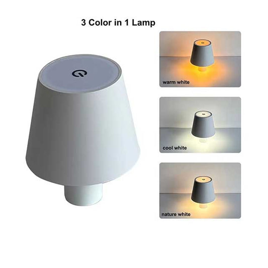 Nordic LED Table Lamp – Rechargeable Touch Dimmable Desk Light for Bedroom, Home, Dining Room & Coffee Shop Decor