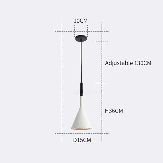 Suspension LED de style nordique moderne – Luminaire suspendu élégant pour salon, chambre, salle à manger et café