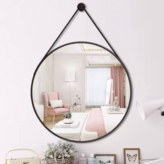 Nordic Round Wall Hanging Mirror | Bathroom Vanity & Decorative Mirror | Modern Bathroom Accessories