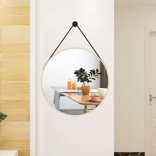 Nordic Round Wall Hanging Mirror | Bathroom Vanity & Decorative Mirror | Modern Bathroom Accessories