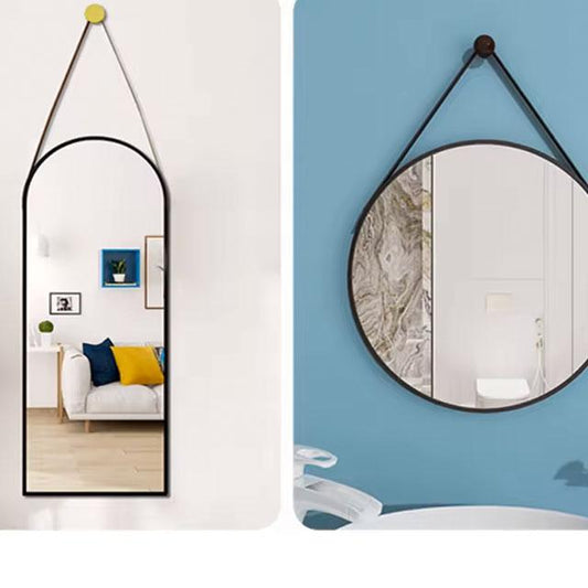 Nordic Round Wall Hanging Mirror | Bathroom Vanity & Decorative Mirror | Modern Bathroom Accessories
