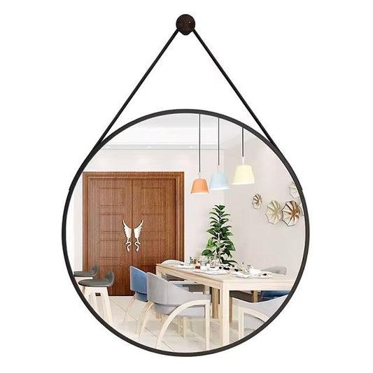 Nordic Round Wall Hanging Mirror | Bathroom Vanity & Decorative Mirror | Modern Bathroom Accessories