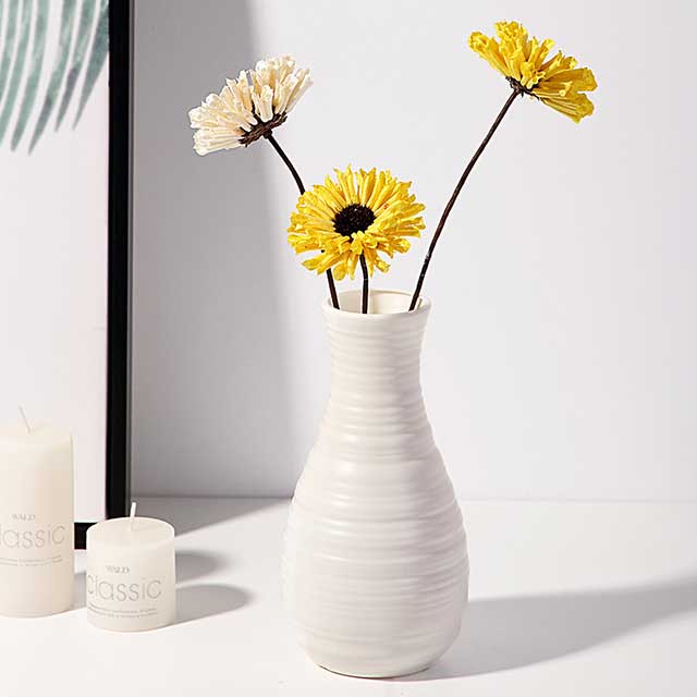 Nordic Style Plastic Vase – Shatter-Resistant Home INS Simulation Vase for Living Room Decor