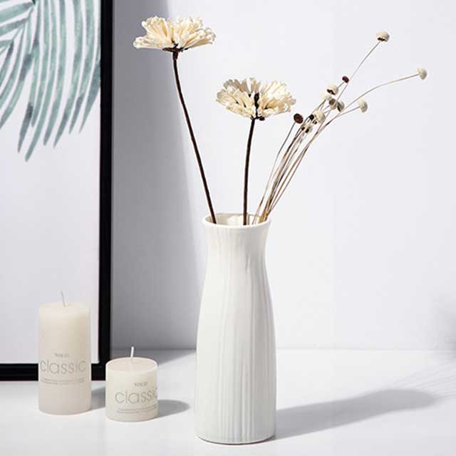 Nordic Style Plastic Vase – Shatter-Resistant Home INS Simulation Vase for Living Room Decor