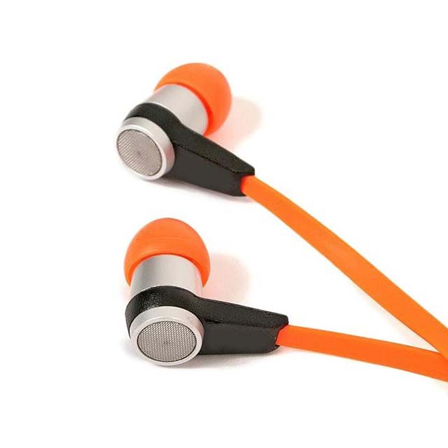 Nutz Buds Orange Earphones with Built-In Microphone – Premium Audio &amp; Hands-Free Calling