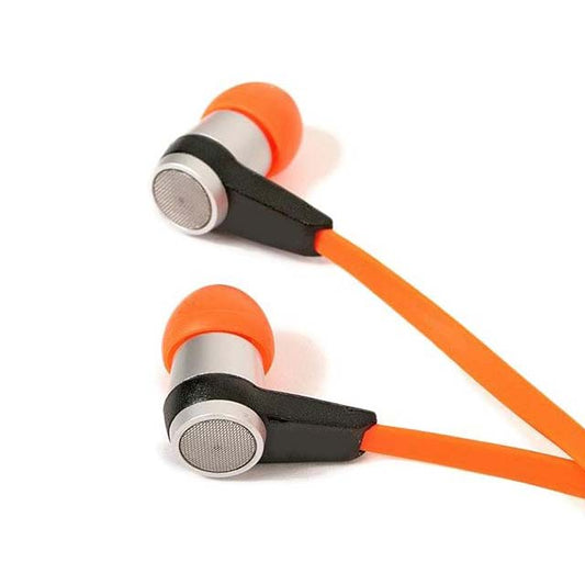 Nutz Buds Orange Earphones with Built-In Microphone – Premium Audio &amp; Hands-Free Calling