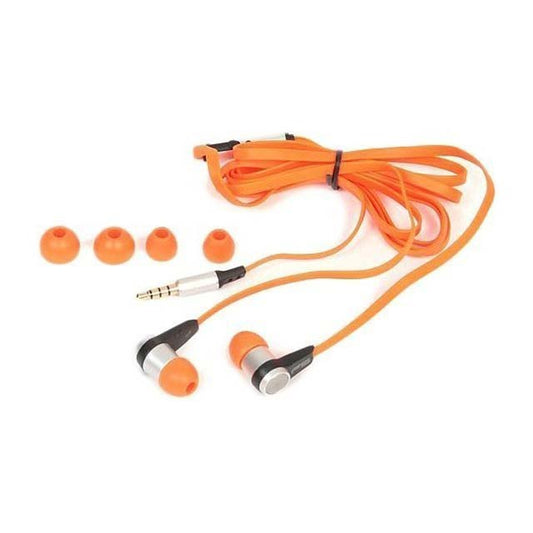 Nutz Buds Orange Earphones with Built-In Microphone – Premium Audio &amp; Hands-Free Calling