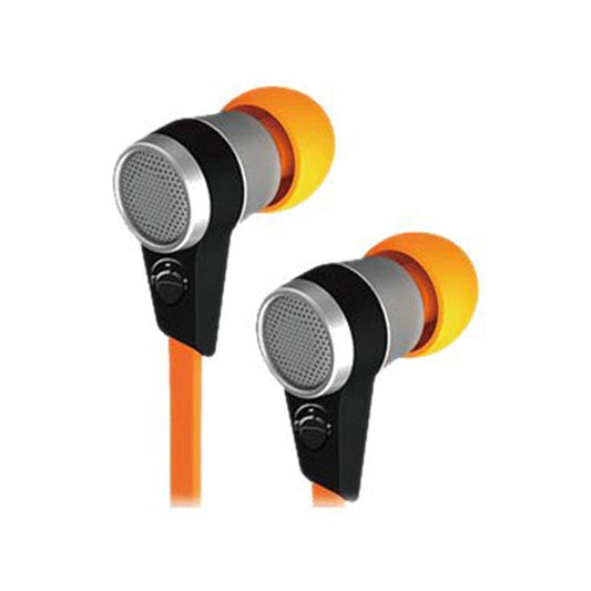Nutz Buds Orange Earphones with Built-In Microphone – Premium Audio &amp; Hands-Free Calling
