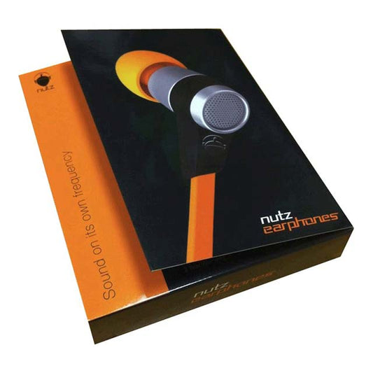 Nutz Buds Orange Earphones with Built-In Microphone – Premium Audio &amp; Hands-Free Calling