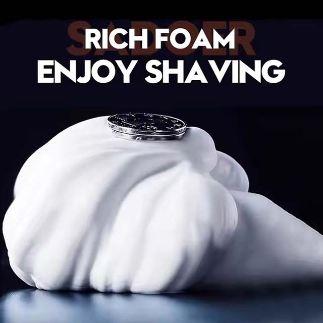 OEM SADOER Private Label Men's Beard & Skin Care Mousse - Cool Smoothing & Hair Removal Face Cleanser for Men