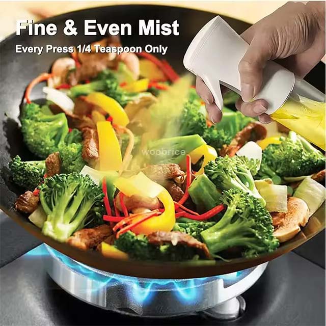 Reusable Oil Spray Bottle – Olive Oil & Vinegar Sprayer for Cooking, BBQ & Baking