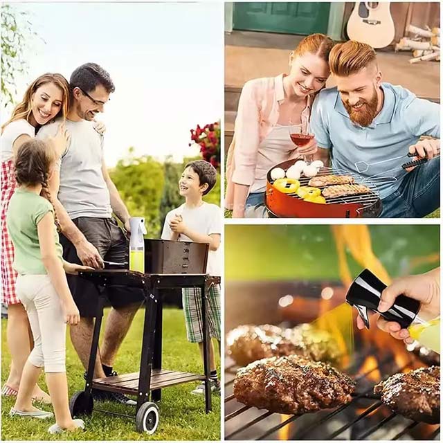 Reusable Oil Spray Bottle – Olive Oil & Vinegar Sprayer for Cooking, BBQ & Baking