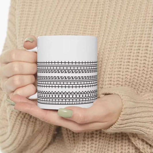 Ceramic Coffee Mug – Hidden Message Sarcastic Cup – American Style Reusable Stoneware – Funny Coworker Gag Gift for Women & Men