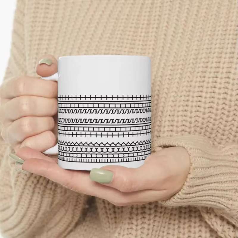 Tasse à café en céramique – Tasse sarcasme à message caché – Grès réutilisable de style américain – Cadeau drôle pour collègues, femmes et hommes