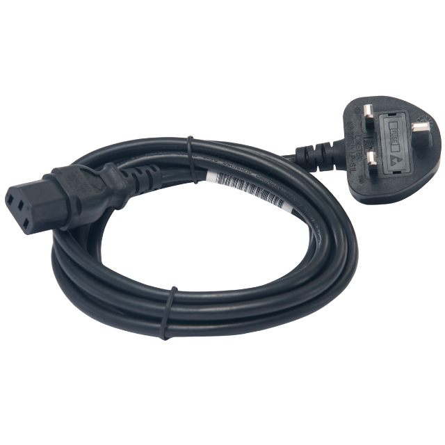 Original 1.8M Laptop Power Cable – UK Plug to C5 3-Pin Cloverleaf Power Lead