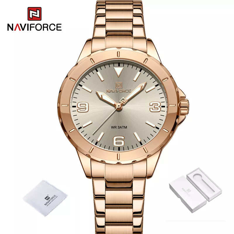 Montre femme NAVIFORCE en acier inoxydable (NF5022) 