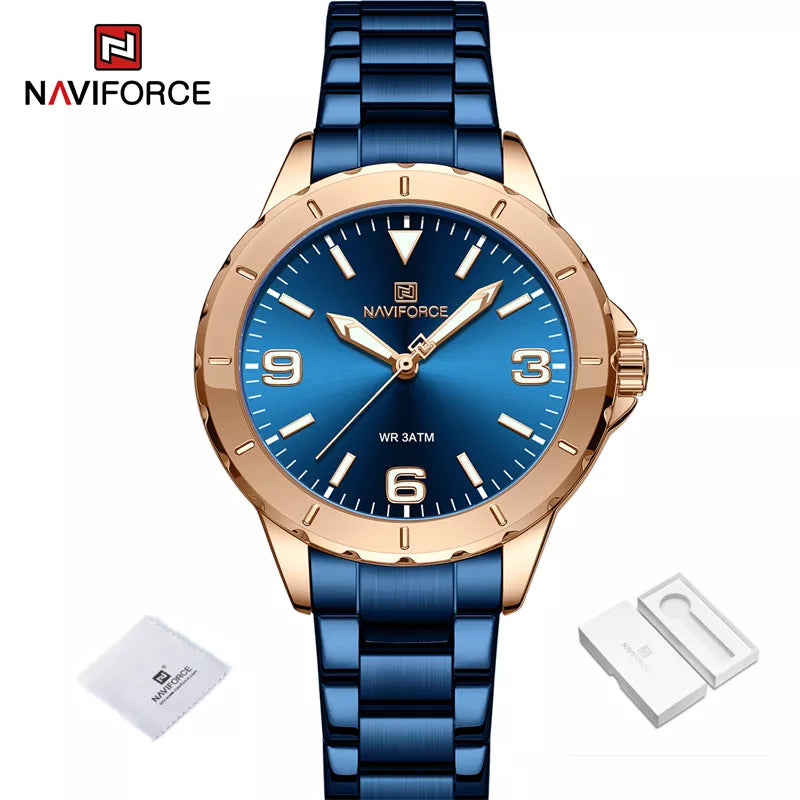 Montre femme NAVIFORCE en acier inoxydable (NF5022) 