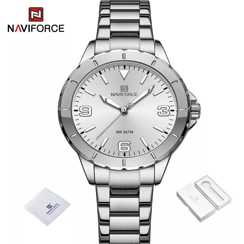Montre femme NAVIFORCE en acier inoxydable (NF5022) 