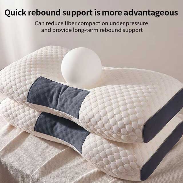 Orthopedic Neck Pillow for Sleeping – Cervical Support Soybean Fiber SPA Massage Pillow