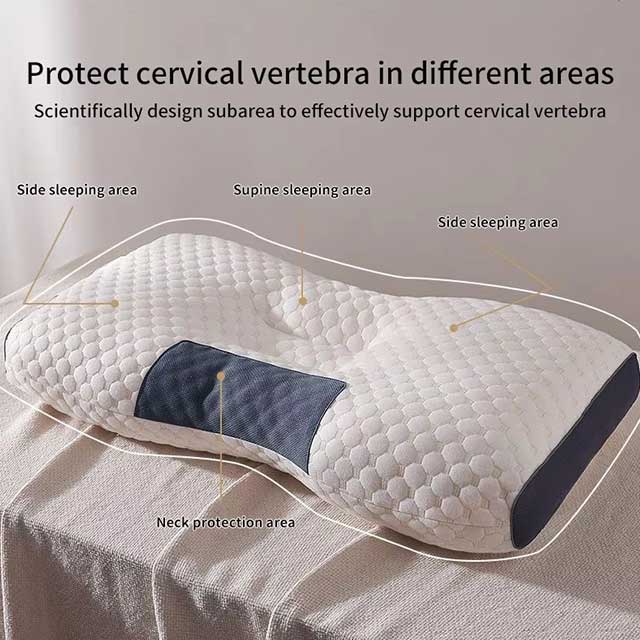 Orthopedic Neck Pillow for Sleeping – Cervical Support Soybean Fiber SPA Massage Pillow