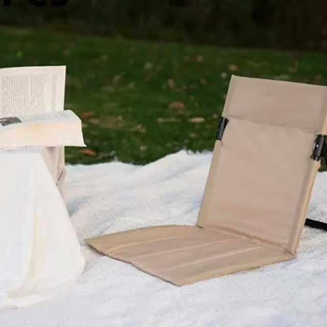 Outdoor Folding Camping Chair – Lightweight & Portable Slouchy Backrest Chair for One Person | Comfortable Seat for Beach, Park & Travel