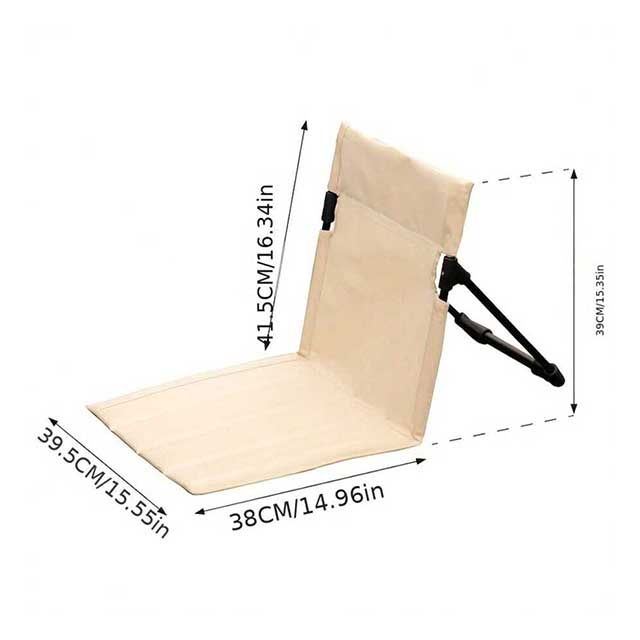 Outdoor Folding Camping Chair – Lightweight & Portable Slouchy Backrest Chair for One Person | Comfortable Seat for Beach, Park & Travel