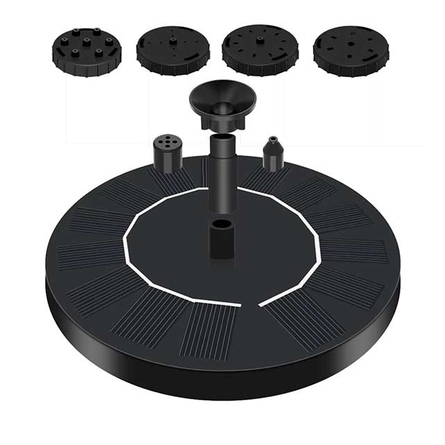 Outdoor Solar Birdbath Fountain – Floating Garden Waterfall Decoration for Pool & Patio