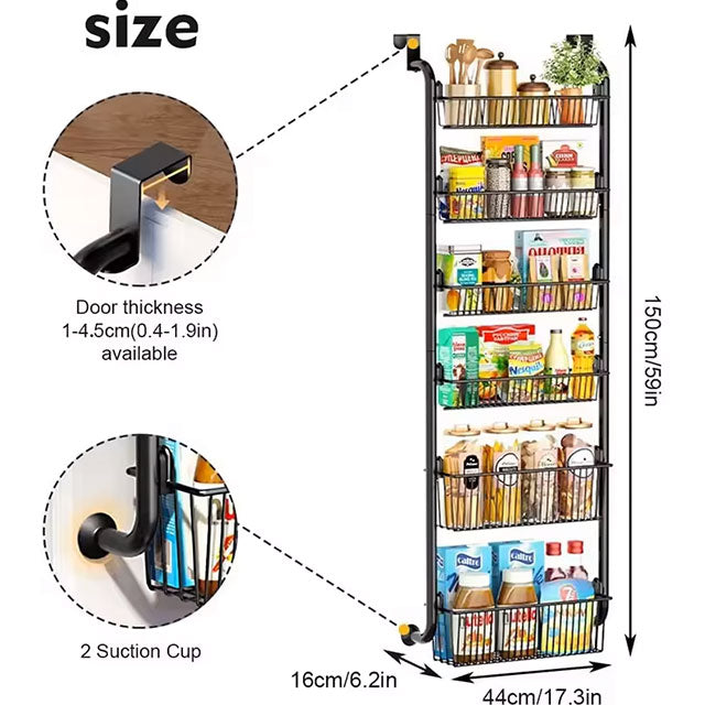 Over Door Hanging Organizer – Wall-Mounted Storage Rack with Clear Window for Clothes, Toys & Sundries | Bathroom & Nursery Organizer