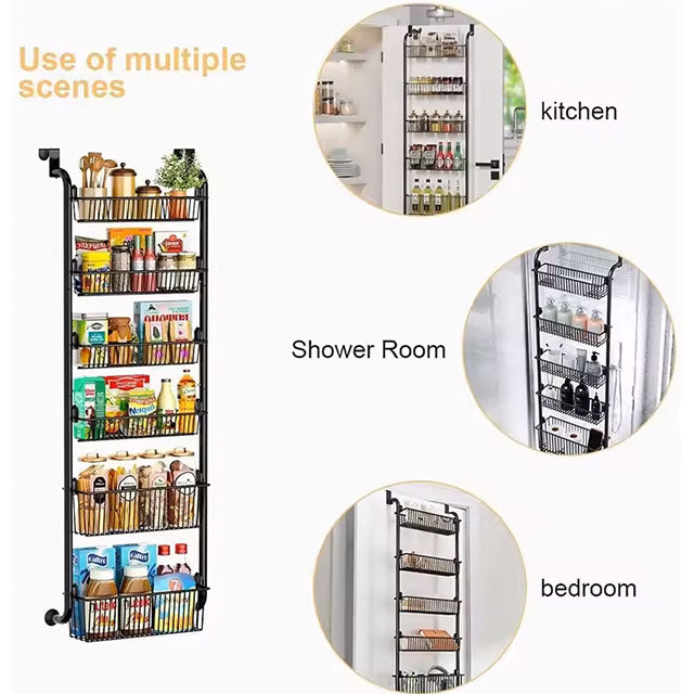 Over Door Hanging Organizer – Wall-Mounted Storage Rack with Clear Window for Clothes, Toys & Sundries | Bathroom & Nursery Organizer