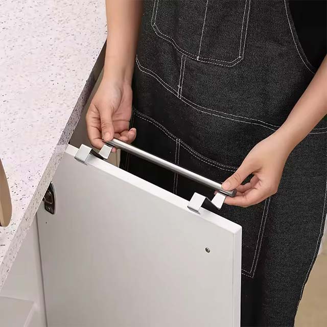 1/2Pcs Over-Door Towel Rack – Stainless Steel Hanging Towel Bar for Bathroom &amp; Kitchen, White/Black Towel Shelf Hanger
