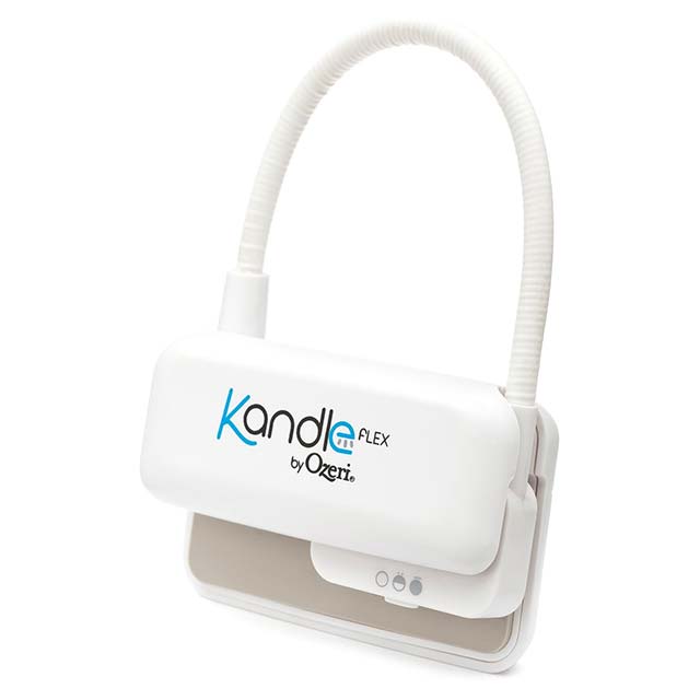 Ozeri Kafa LED Reading Light - Compact Clip-On Book Light for Books &amp; eReaders, White