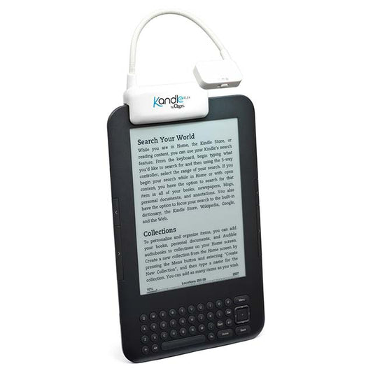 Ozeri Kafa LED Reading Light - Compact Clip-On Book Light for Books &amp; eReaders, White