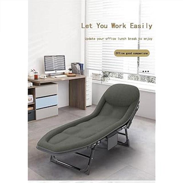 PIKFOS Folding Cot – 5-Level Adjustable, Lightweight & Breathable Compact Bed for Indoor & Outdoor Use