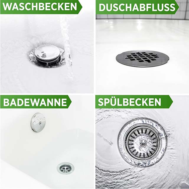 PRINOX® Drain Cleaner 1000 ml Extra Strong – Professional Pipe Cleaner for Removing Hair, Food Leftovers &amp; Heaviest Blockages – Pipe-Free Solution Against Stubborn Blockages &amp; Bad Odours – Biodegradable