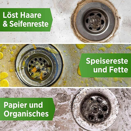 PRINOX® Drain Cleaner 1000 ml Extra Strong – Professional Pipe Cleaner for Removing Hair, Food Leftovers &amp; Heaviest Blockages – Pipe-Free Solution Against Stubborn Blockages &amp; Bad Odours – Biodegradable