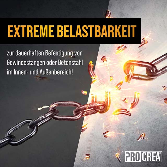 PROCREA® Injection Mortar "Ankerfix" – 2x Premium Mixers, High-Performance Assembly &amp; Composite Mortar with 2K Adhesive and Liquid Dowels for Medium‑Heavy Loads (Indoor &amp; Outdoor)