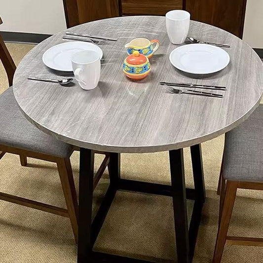 PVC Fitted Round Elastic Tablecloth – Transparent Waterproof &amp; Oil-Proof Table Cover Protector for Dining Table &amp; Home Use