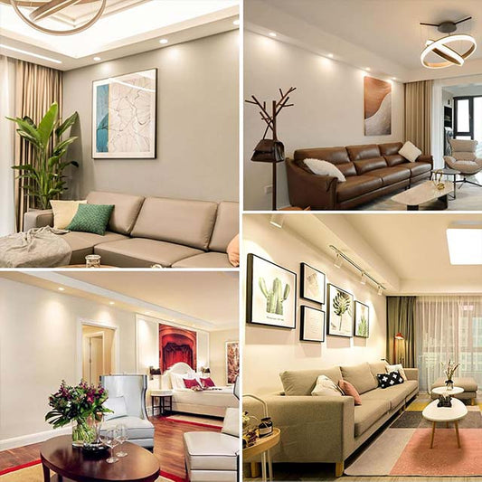 Pack of 6 GU10 LED Light Bulbs – Natural White 4000K, 5W, 500 Lumens with 120° Beam Angle, MR16 230V Reflector Lamp, Replaces 50W Halogen, Non-Dimmable