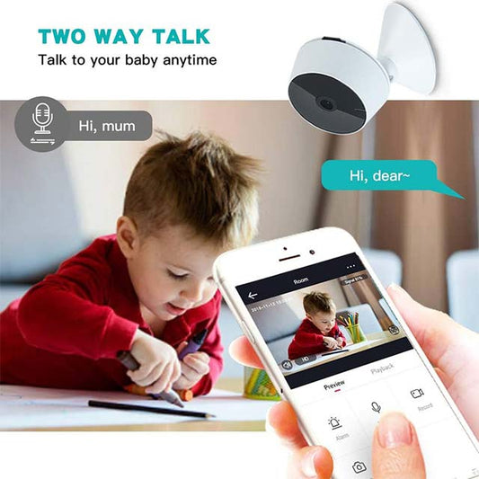 Panamalar Wireless IP Home Camera – Smart 1080P WiFi Indoor Monitor with Alexa, Wide Angle, Two-Way Audio &amp; Motion Detection for Baby, Elderly, and Pet Security