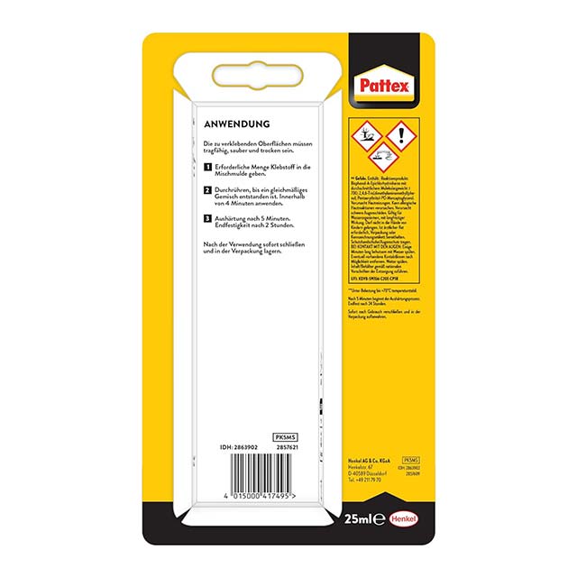 Pattex Kraft-Mix 2-Component Epoxy Glue 35g – High-Strength Metal-Based Resin for Bonding Metals &amp; More