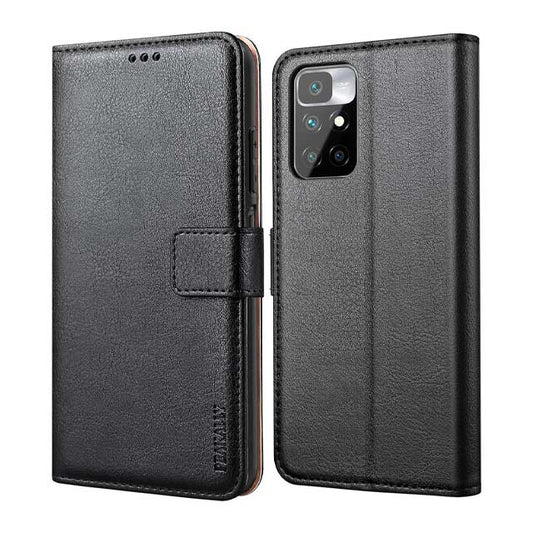 Peakally Premium Leather Flip Phone Case for Xiaomi Redmi 10 – Protective Wallet with Card Slots, Stand Function &amp; Magnetic Closure