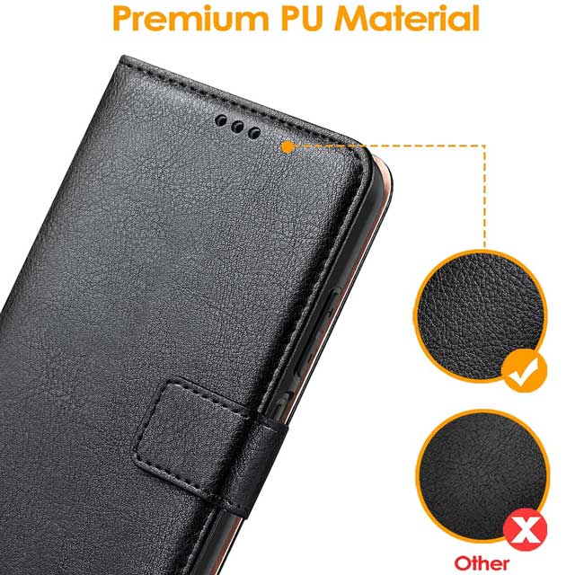 Peakally Premium Leather Flip Phone Case for Xiaomi Redmi 10 – Protective Wallet with Card Slots, Stand Function &amp; Magnetic Closure