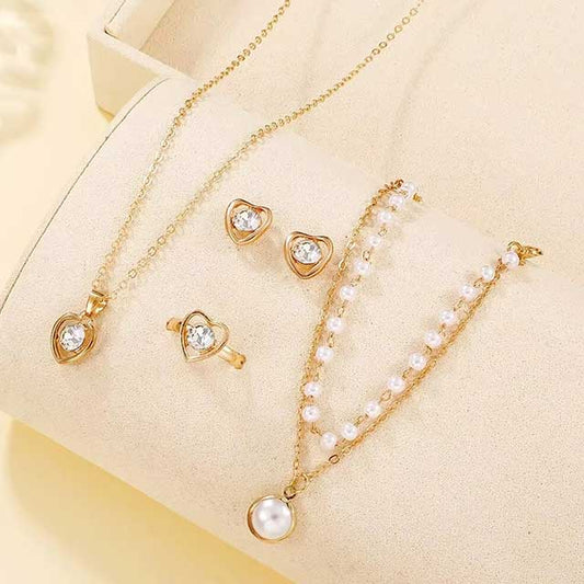 Pearl Butterfly Necklace & Delicate Bracelet for Women – Elegant Wedding Jewelry & Luxury Birthday Gift | Fashion Accessory for Special Occasions