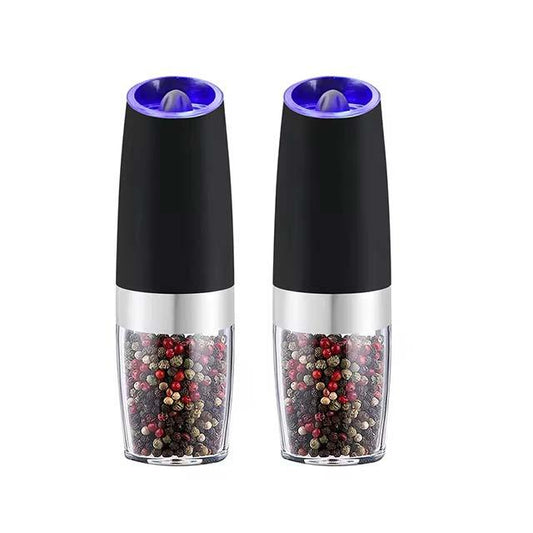 Stainless Steel Electric Pepper Grinder – Automatic Gravity Salt & Spice Mill for Easy Grinding