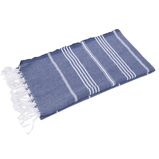 Personalized Turkish Peshtemal Towel – Denim Blue Quick-Dry Beach, Bath, Pool &amp; Bachelorette Gift Idea