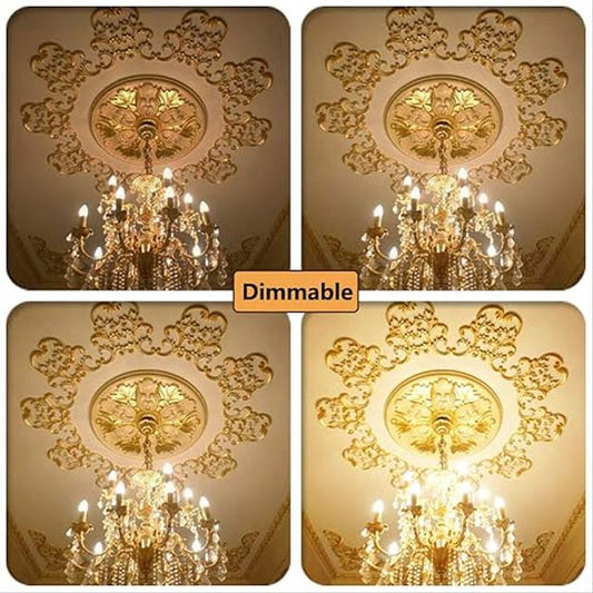 Phoenix E14 LED Candle Bulbs - 4W (40W Equivalent), Warm White 2700K, 400lm - Energy-Efficient, Pack of 6