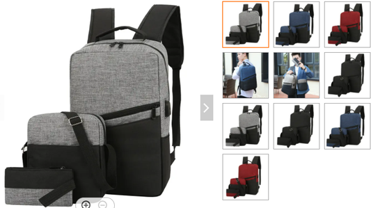 Three-piece School  Three-piece School Backpack (EGB005)