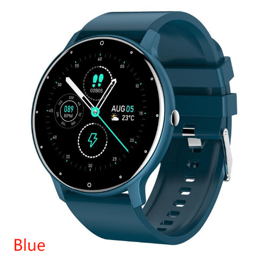 Nouvelle montre connectée pour hommes et femmes - Suivi d'activité en temps réel, moniteur de fréquence cardiaque, montre de sport pour Android et iOS