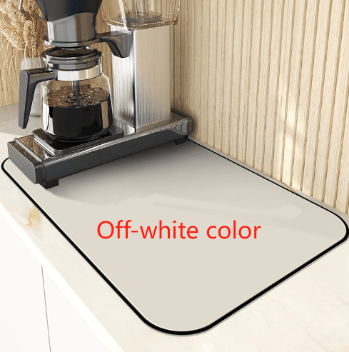 (40*50cm) Coffee Machine Placemat Kitchen Water Absorbent Pad Diatomite Drying Dishes Drain Mat for Kitchen Sink Countertop Protector